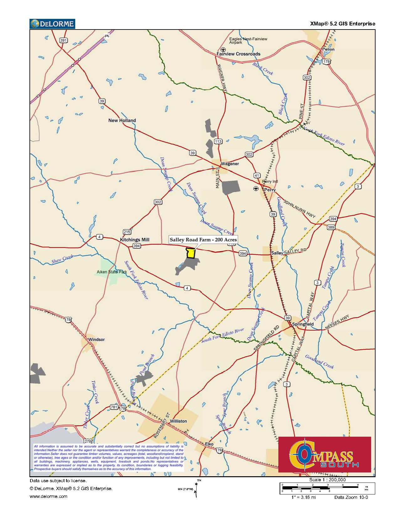 Wagener, Aiken County, SC Farms and Ranches, Timberland Property