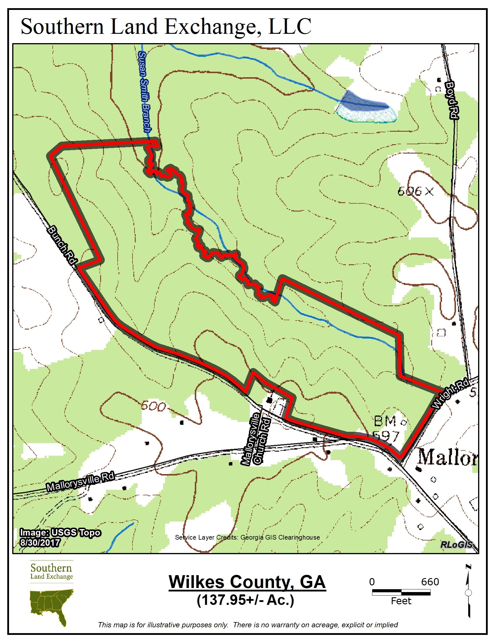 Tignall, Wilkes County, GA Recreational Property, Hunting Property for