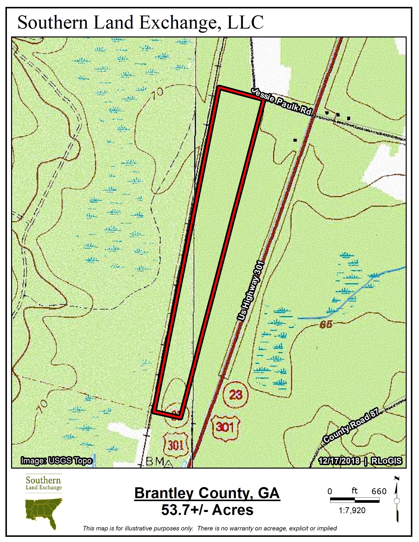 Nahunta, Brantley County, GA Recreational Property, Timberland Property