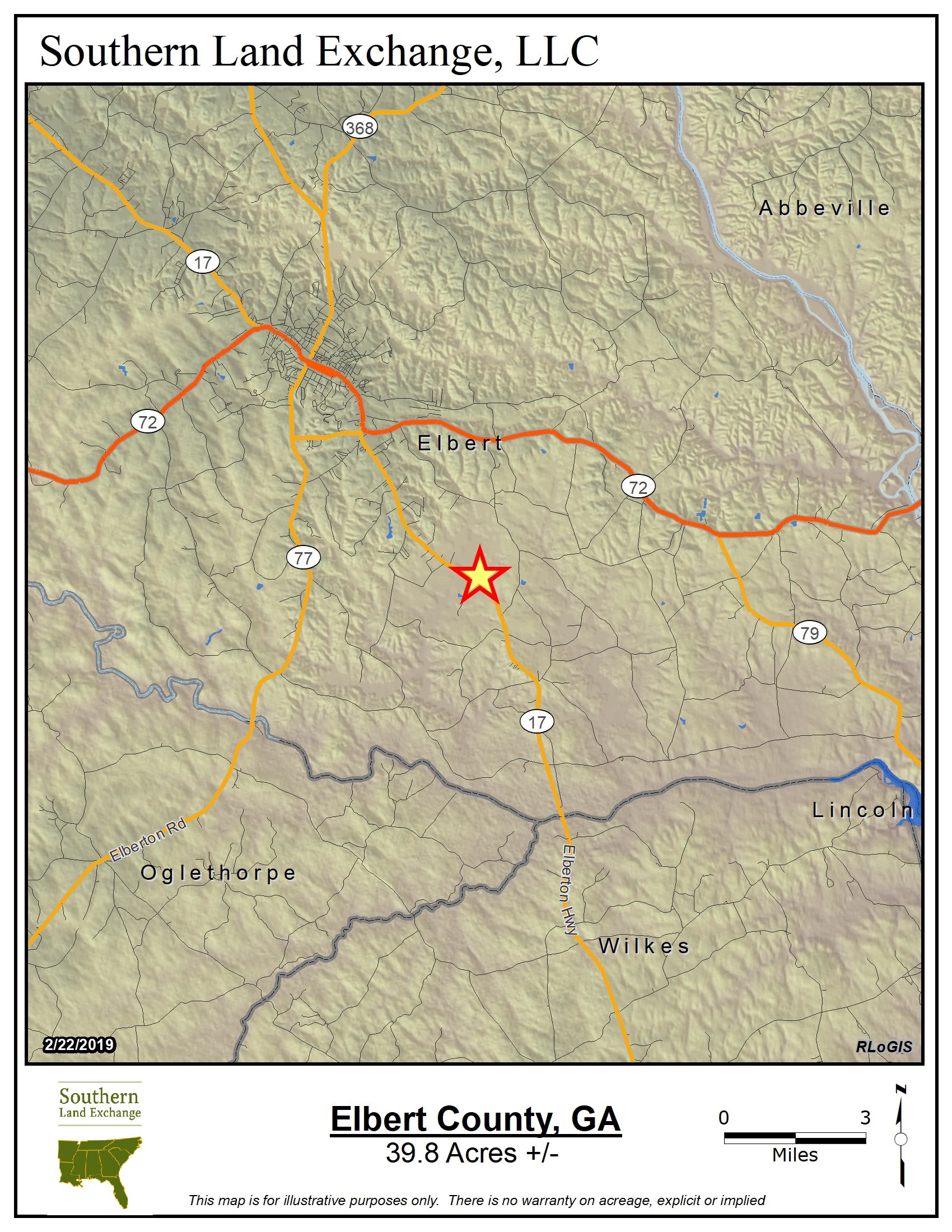 Elberton, Elbert County, GA Recreational Property, Hunting Property for