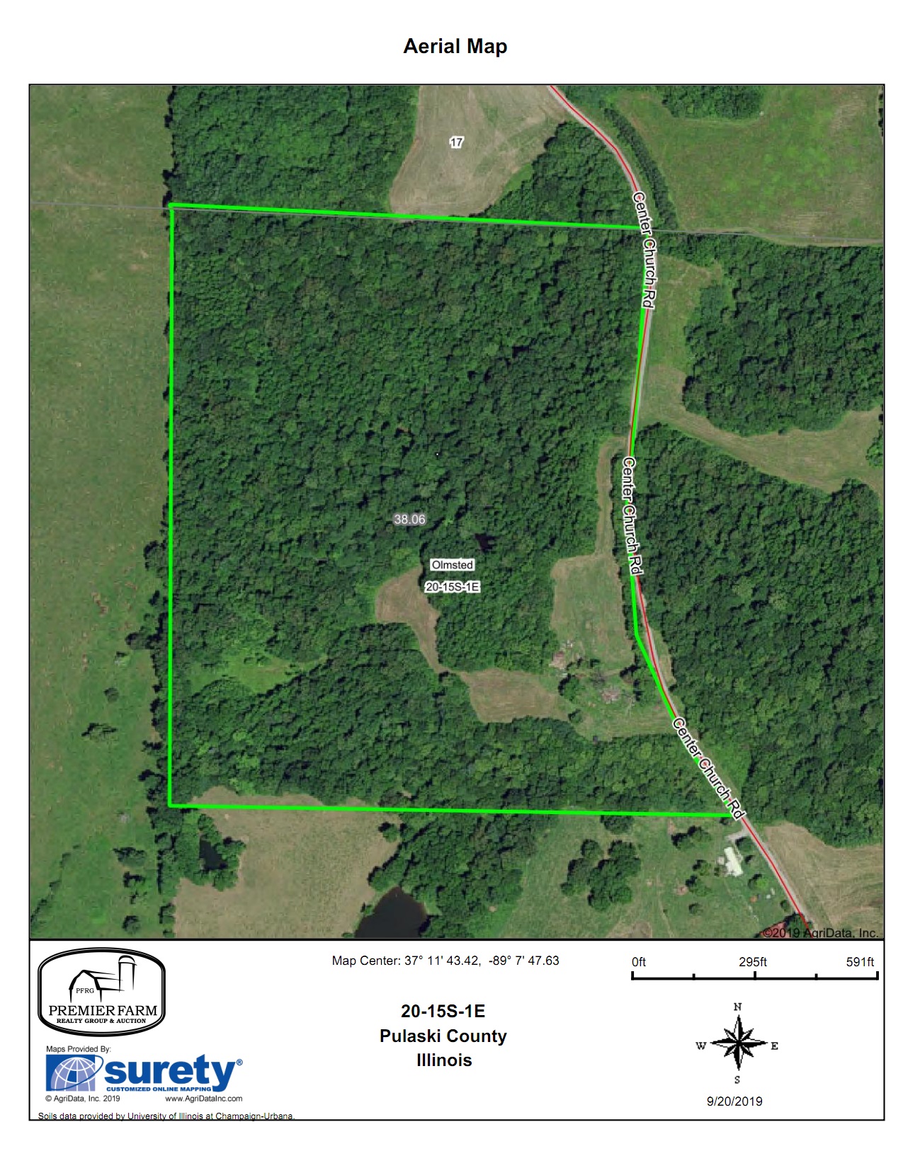 Olmsted, Pulaski County, IL Recreational Property, Timberland Property