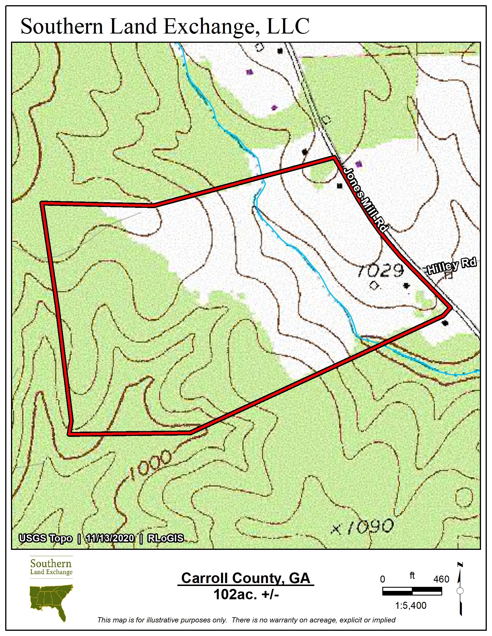 Whitesburg, Carroll County, GA Recreational Property, Undeveloped Land