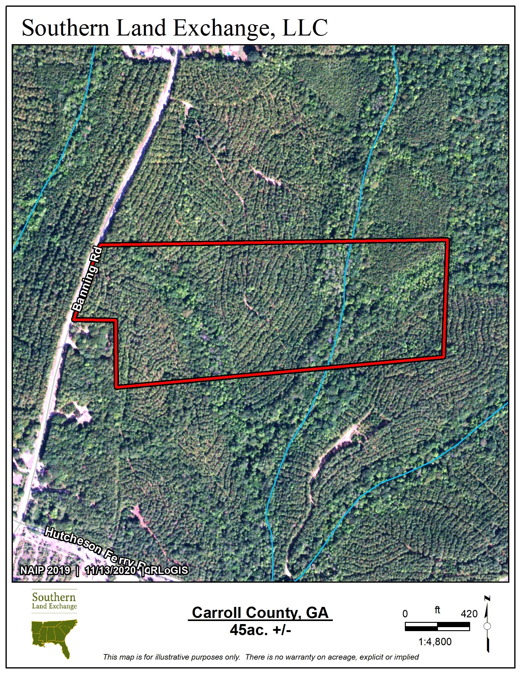 Whitesburg, Carroll County, GA Recreational Property, Undeveloped Land