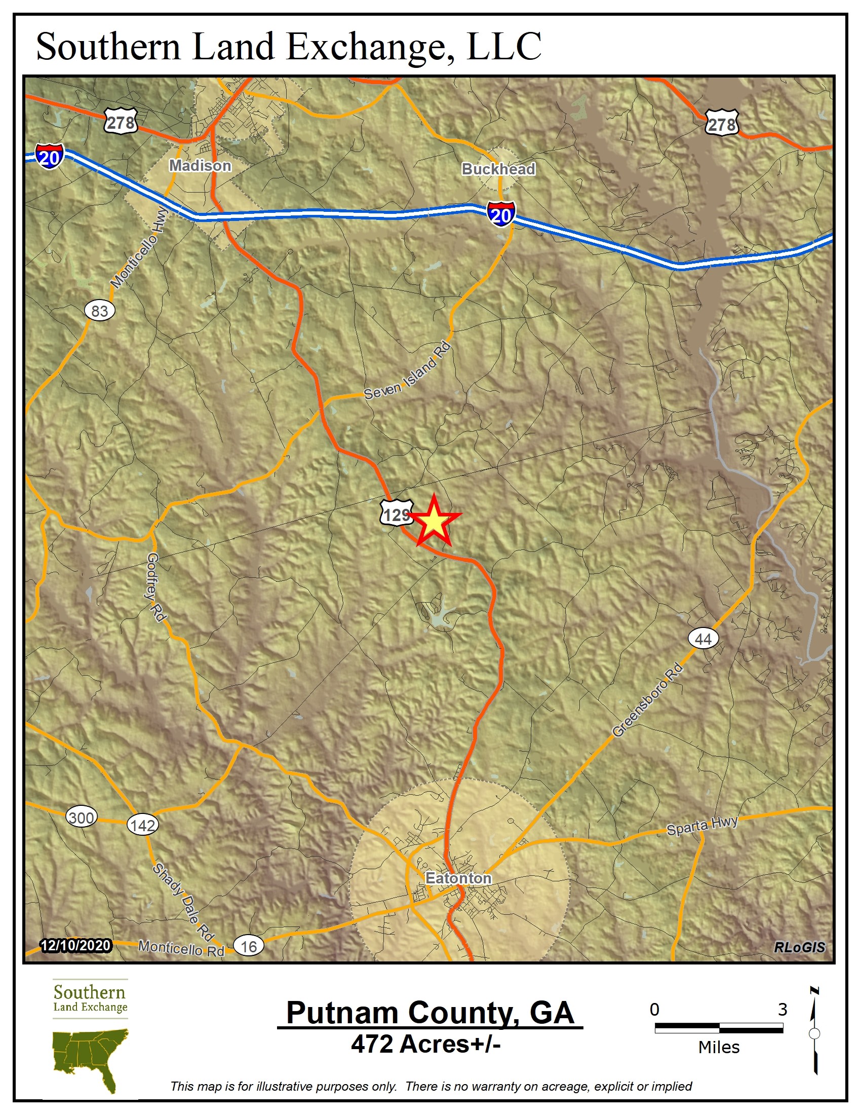 Eatonton, Putnam County, GA Recreational Property, Timberland Property