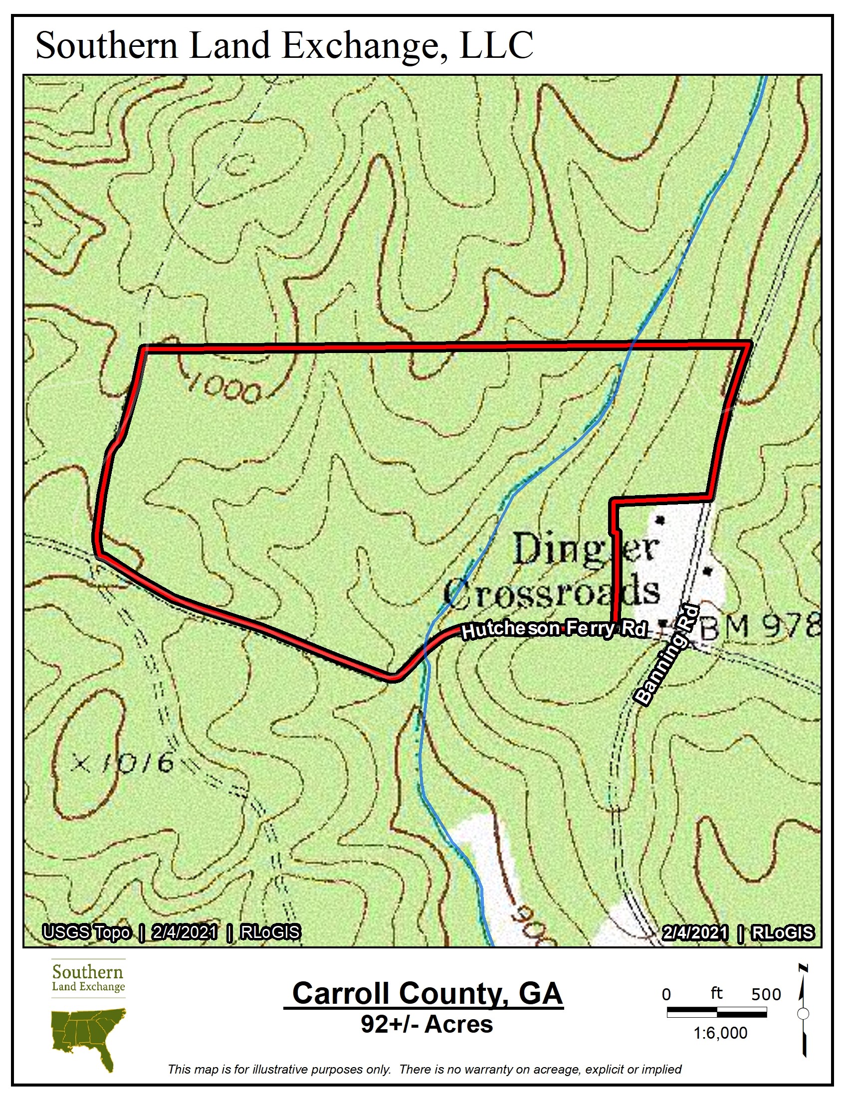 Whitesburg, Carroll County, GA Recreational Property, Undeveloped Land