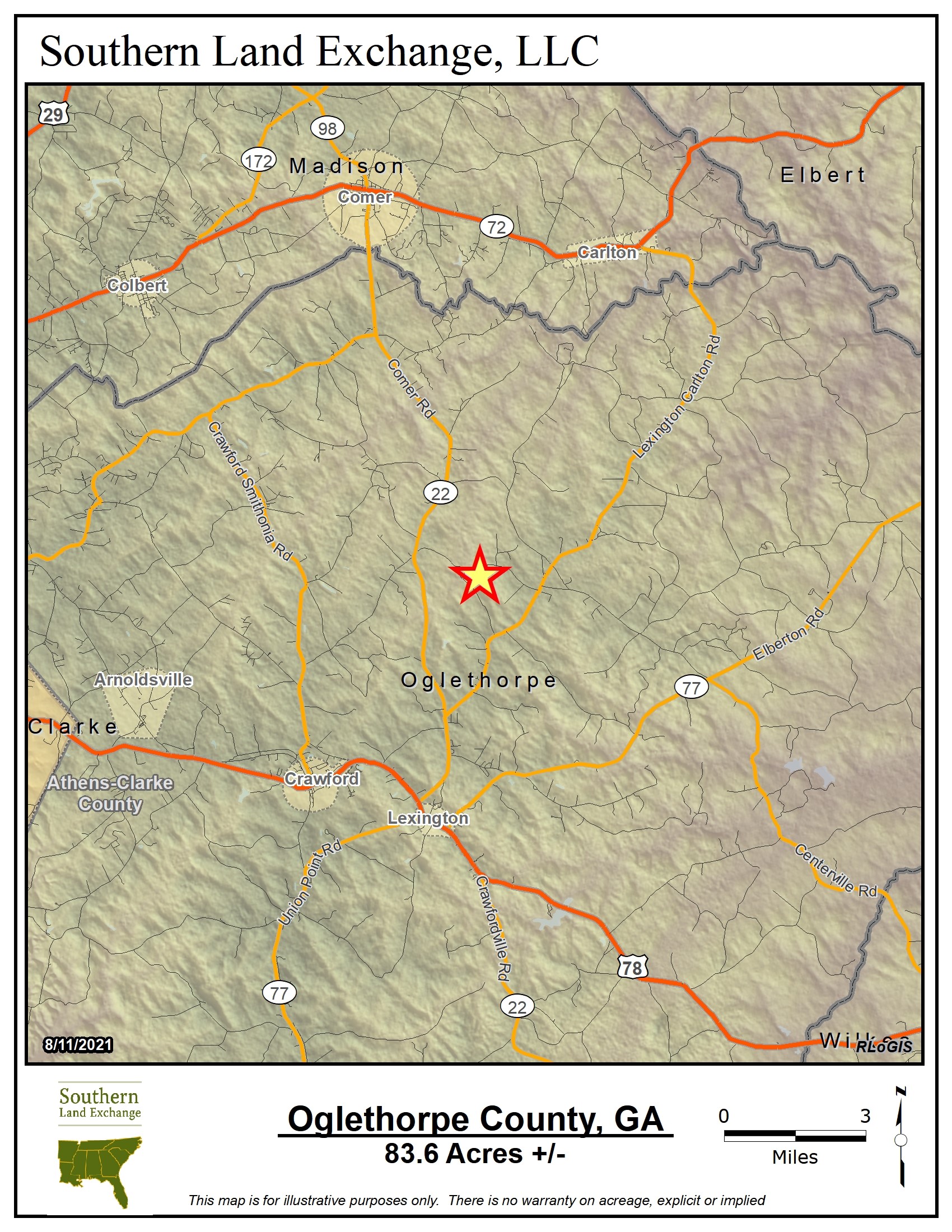 Lexington, Oglethorpe County, GA Recreational Property, Hunting