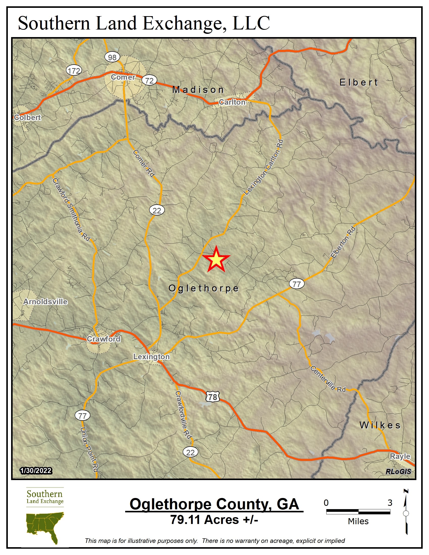 Lexington, Oglethorpe County, GA Recreational Property for sale