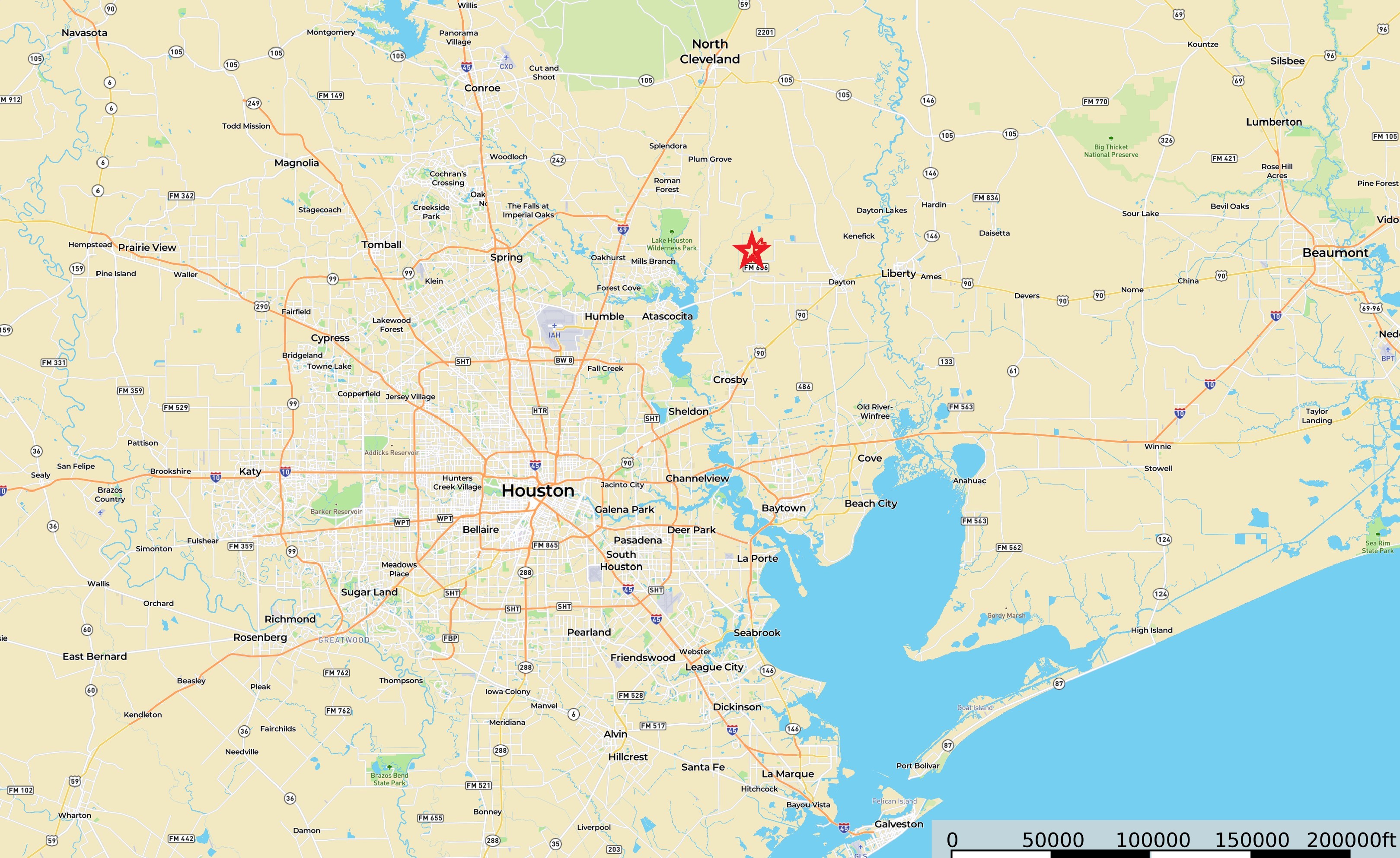 Dayton, Liberty County, TX Recreational Property, Undeveloped Land