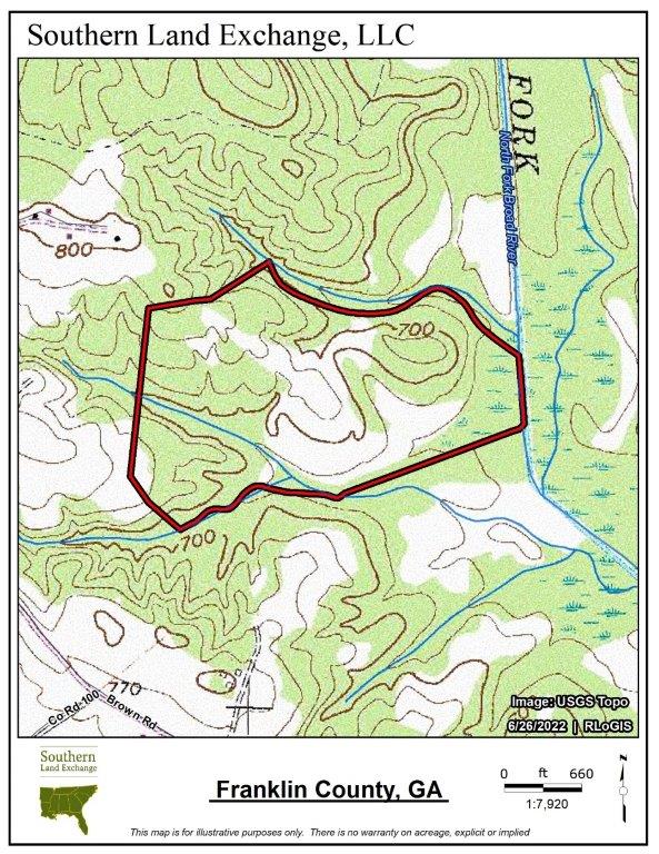 Carnesville, Franklin County, GA Recreational Property, Undeveloped Land, Hunting Property for