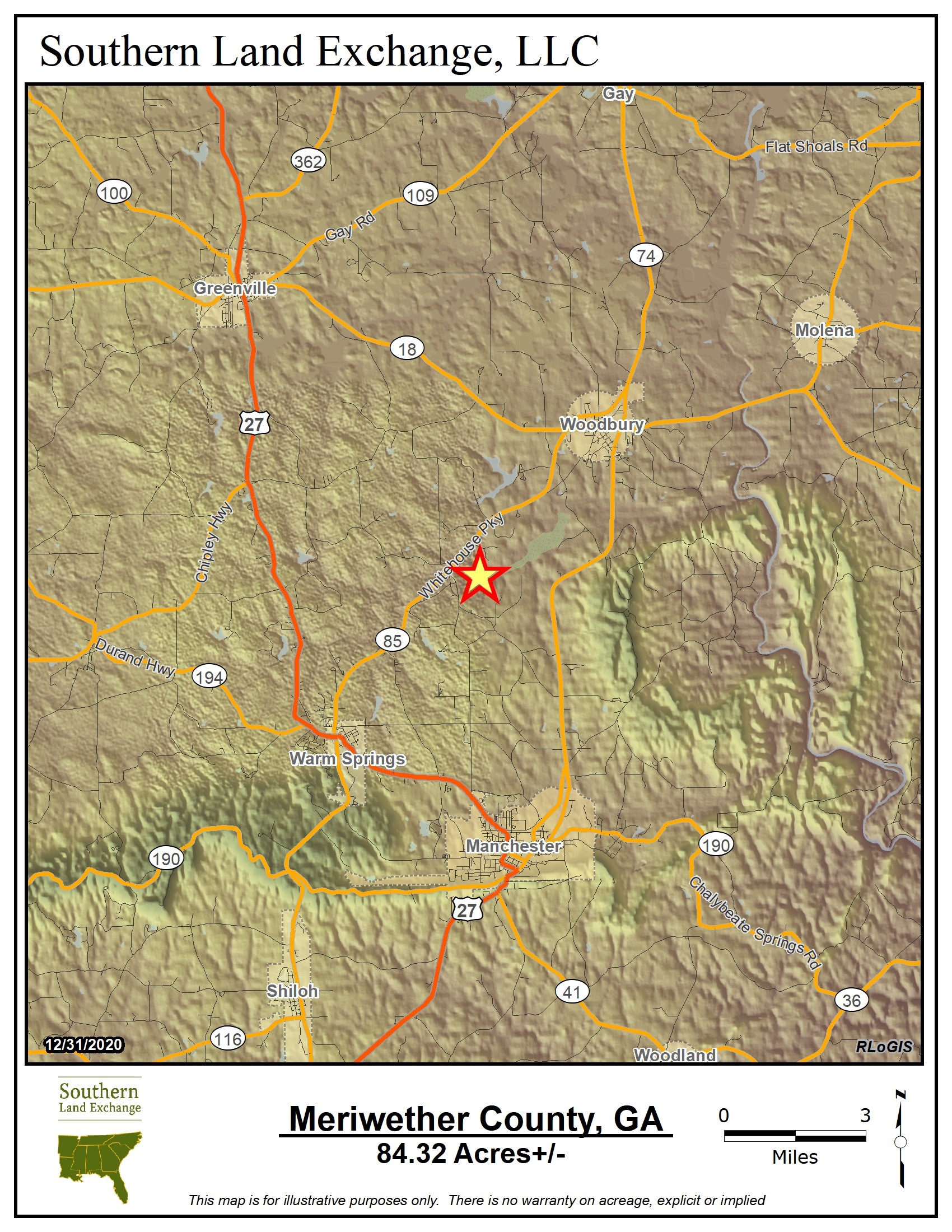Woodbury, Meriwether County, GA Recreational Property, Undeveloped Land