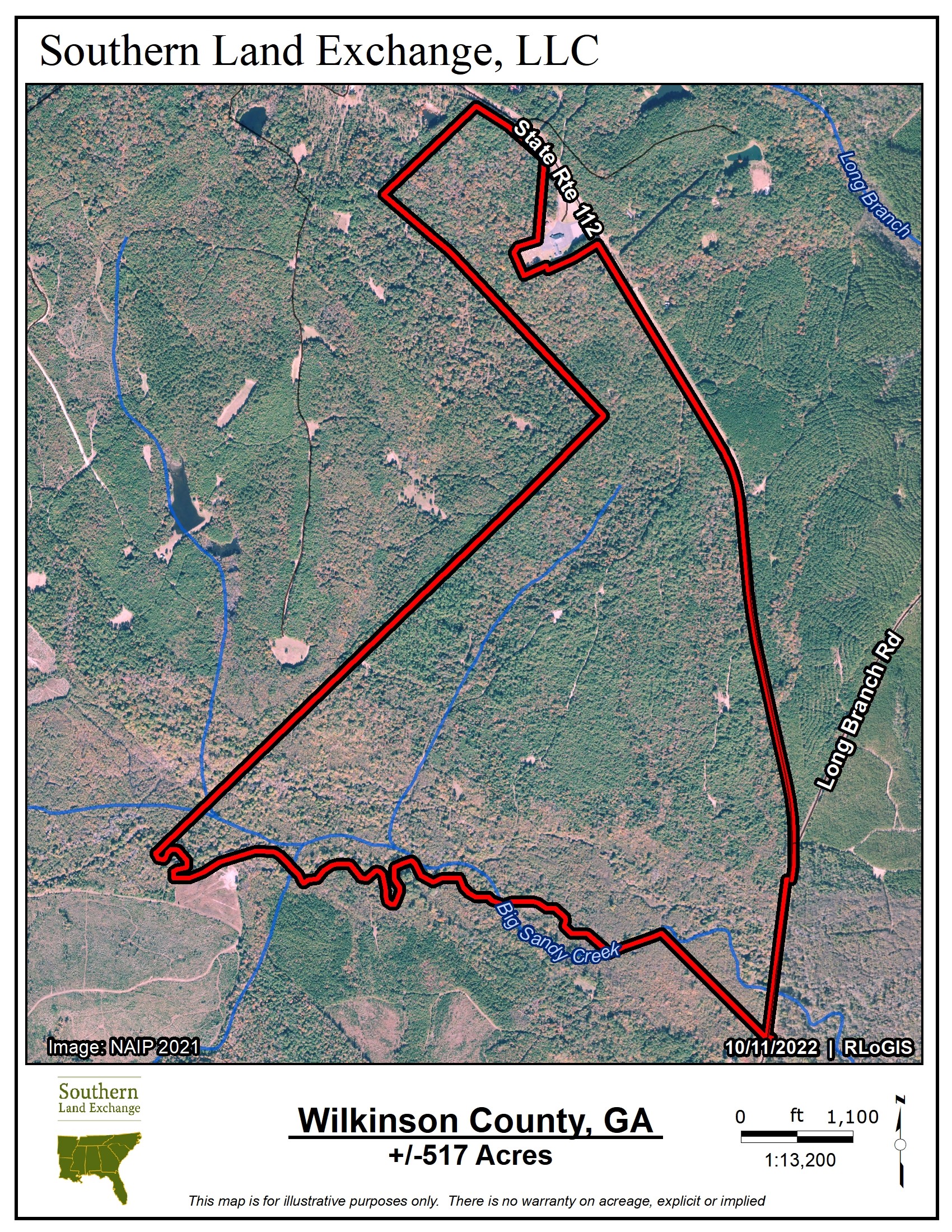 Toomsboro, Wilkinson County, GA Recreational Property, Timberland