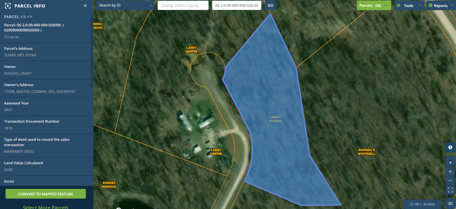 Tunas, Dallas County, MO Recreational Property, Homesites for sale