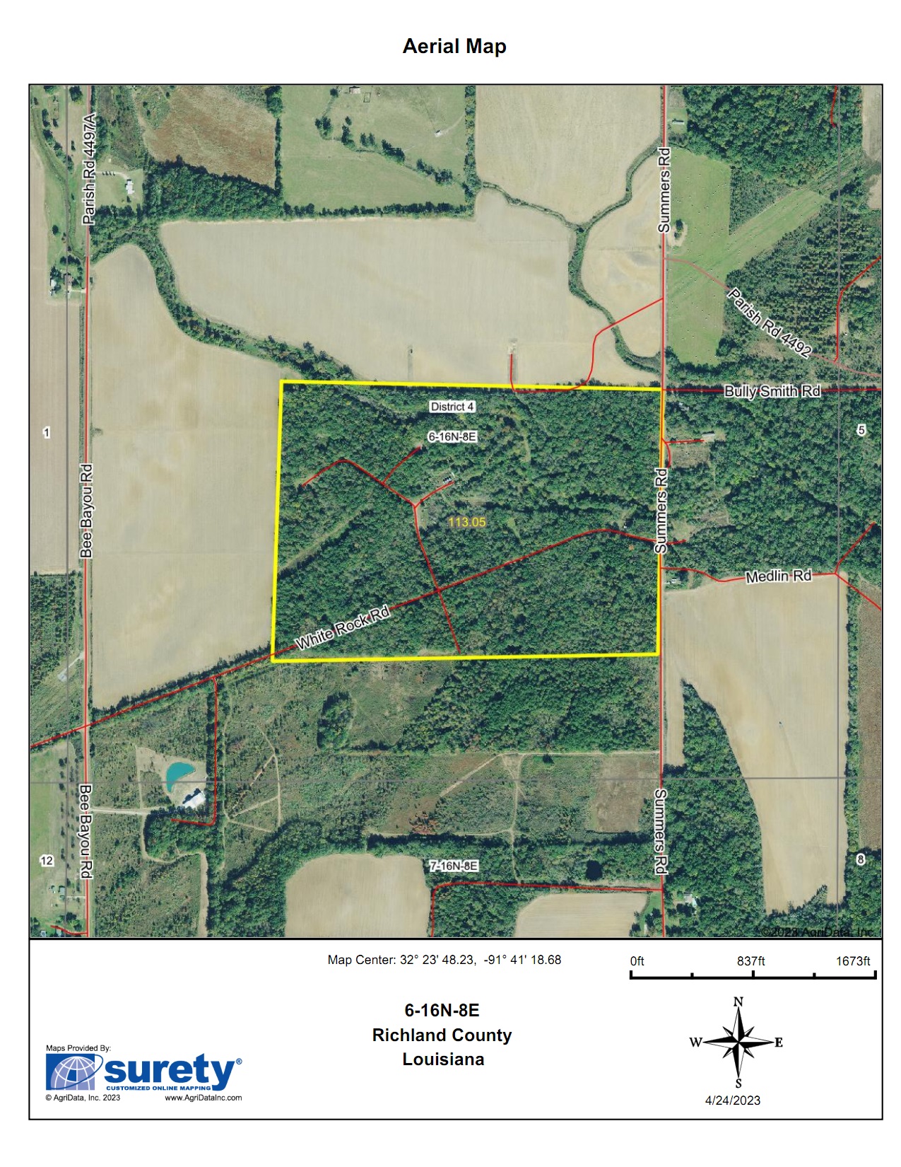 Bee Bayou, Richland Parish, LA Recreational Property for sale Property